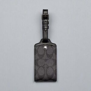 🆕 Coach Luggage Tag In Signature Canvas